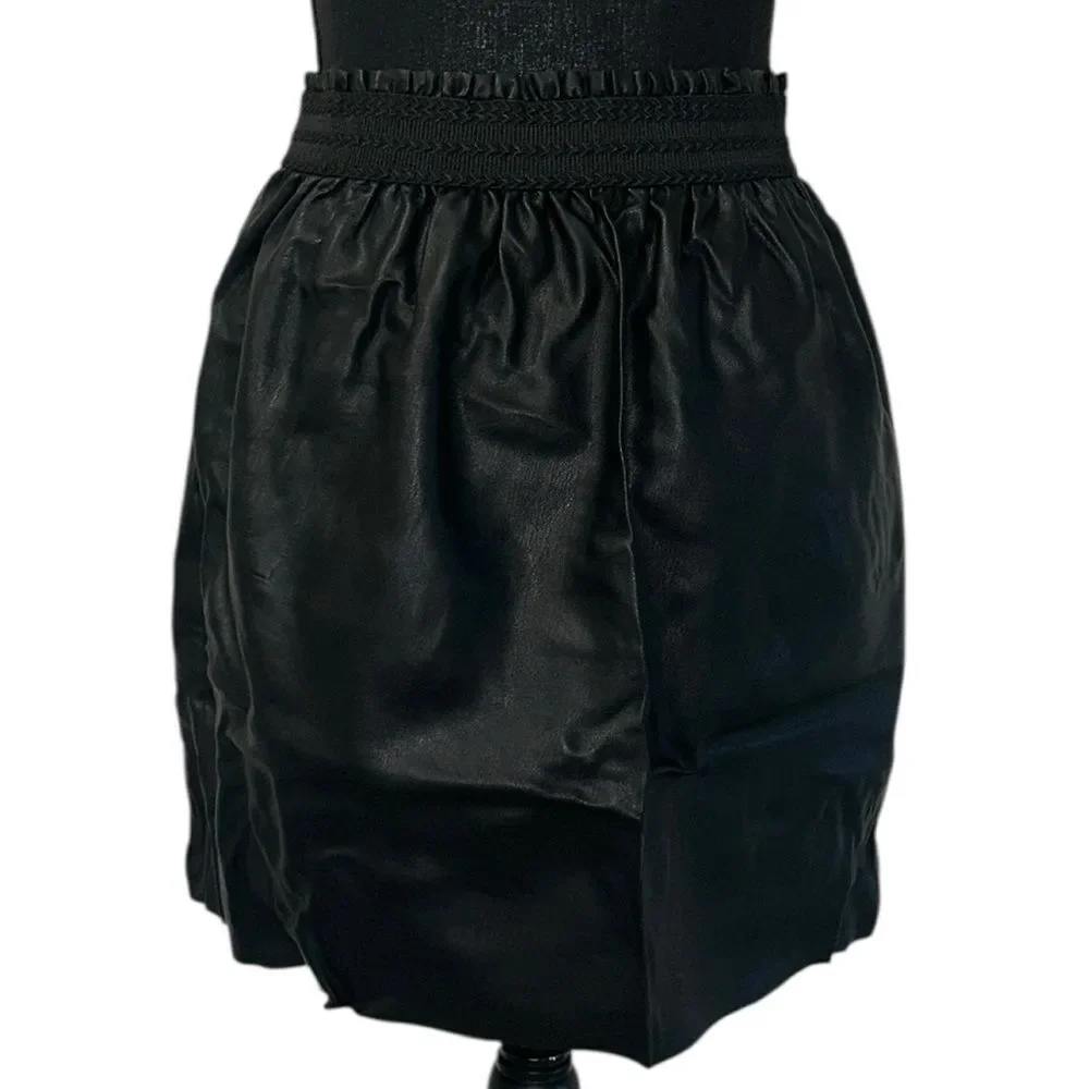 Zara Black Elastic Waist Skirt(Size Medium)